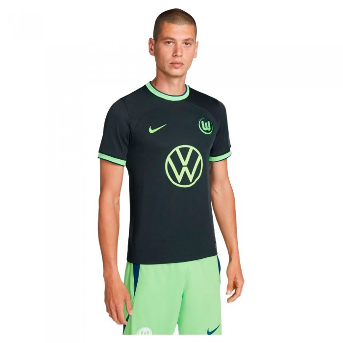 [해외]나이키 떨어져있는 VFL Wolfsburg Dri Fit Stadium 22/23 짧은 소매 티셔츠 3138712913 Seaweed / Sub Lime / Sub Lime