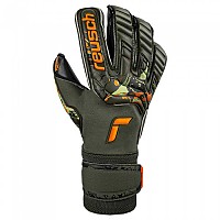 [해외]로이쉬 Attrakt Gold X Evolution Cut Goalkeeper Gloves 3139393548 Desert Green / Shocking Orange / Black