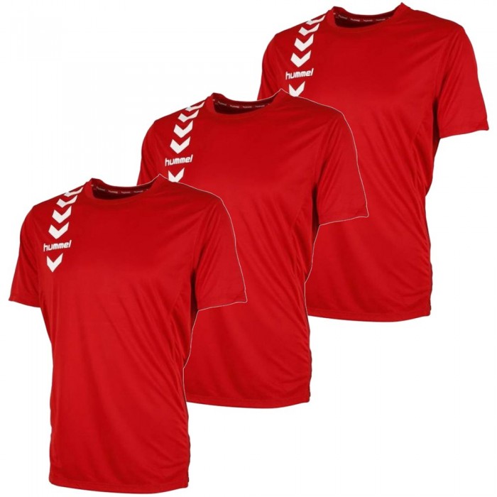 [해외]험멜 PK5055 반팔 티셔츠 3 단위 3139165589 Red