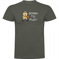 [해외]KRUSKIS Born To Play Basketball 반팔 티셔츠 3139291762 Dark Army Green