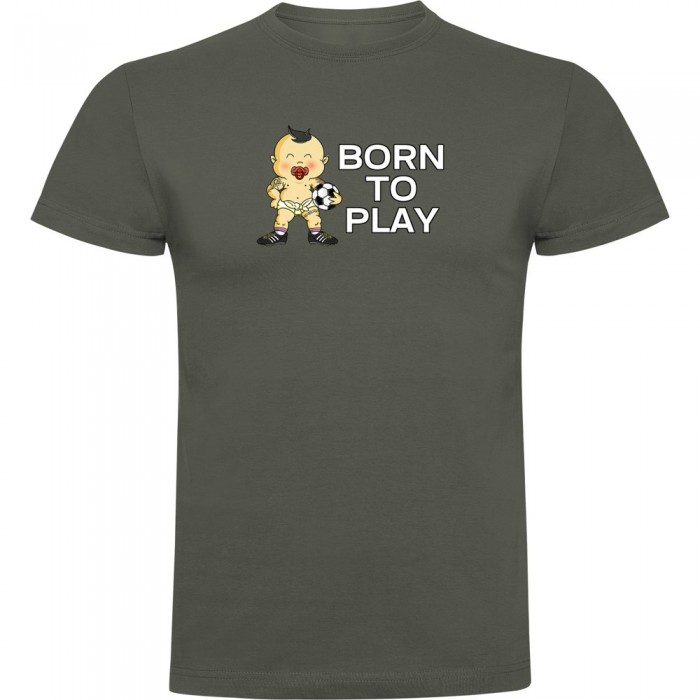 [해외]KRUSKIS Born To Play Football 반팔 티셔츠 3139291766 Dark Army Green
