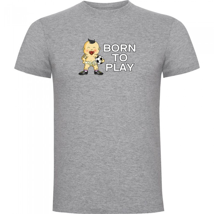 [해외]KRUSKIS Born To Play Football 반팔 티셔츠 3139291769 Heather Grey