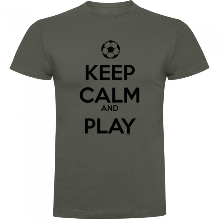 [해외]KRUSKIS Keep Calm And Play Football 반팔 티셔츠 3139292438 Dark Army Green