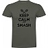 [해외]KRUSKIS Keep Calm And Smash 반팔 티셔츠 12139292454 Dark Army Green