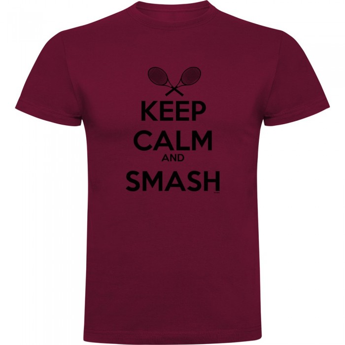 [해외]KRUSKIS Keep Calm And Smash 반팔 티셔츠 12139292455 Dark Red