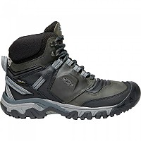 [해외]KEEN Ridge Flex Mid WP Hiking Boots 4138719939 Magnet / Black