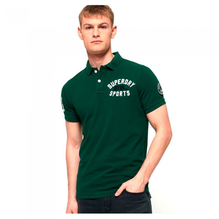 [해외]슈퍼드라이 Superstate Shadow Short Sleeve Polo Shirt Green