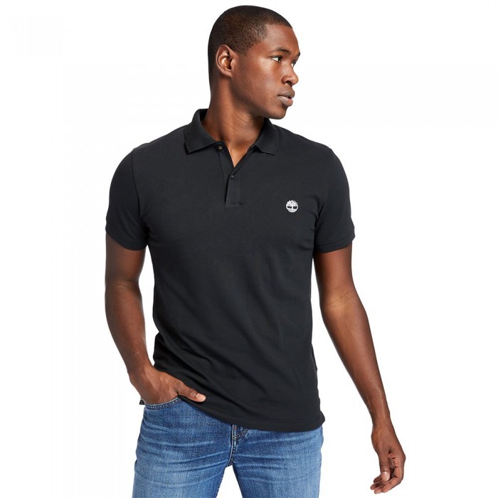 [해외]팀버랜드 Merrymeeting River Stretch Short Sleeve Polo Shirt Black