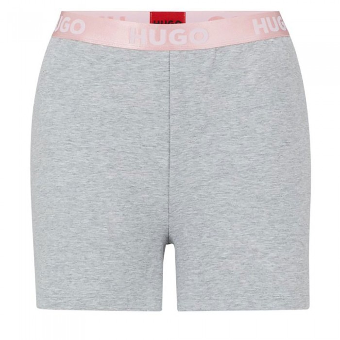 [해외]휴고 Sporty Logo 10249156 01 Sweat Shorts Medium Grey