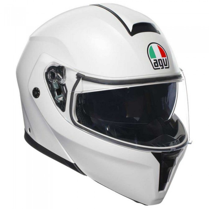 [해외]AGV Streetmodular E2206 MPLK 모듈형 헬멧 9139460274 Mono Matt Materia White
