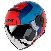 [해외]AXXIS 오픈 페이스 헬멧 OF509 SV Raven SV Milano 9139491202 Matt Red