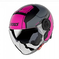 [해외]AXXIS 오픈 페이스 헬멧 OF509 SV Raven SV Milano B8 9139512440 Matt Pink