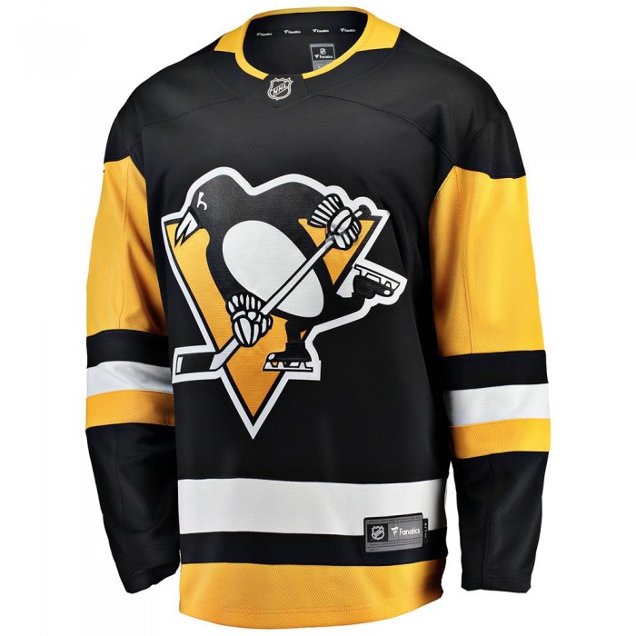 [해외]파나틱스 NHL Pittsburgh Penguins Branded Home Breakaway 긴팔 V넥 티셔츠 138594424 Black