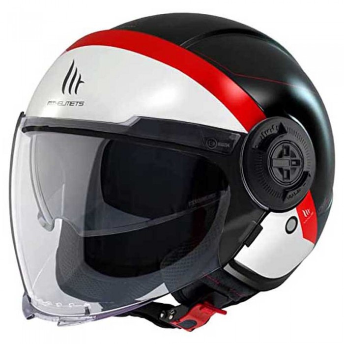 [해외]MT 헬멧s Viale SV 68 Unit A5 오픈 페이스 헬멧 9139305625 Matt Pearl Red