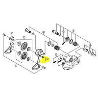 [해외]시마노 다리 Dura Ace DI2 9070 SS 11s Exterior Pulley 캐리어 1137552024 Black