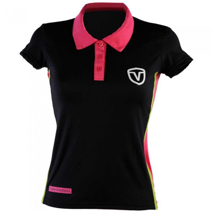 [해외]VAIRO Columns Short Sleeve Polo Shirt 12137021604 Negro / Rosa