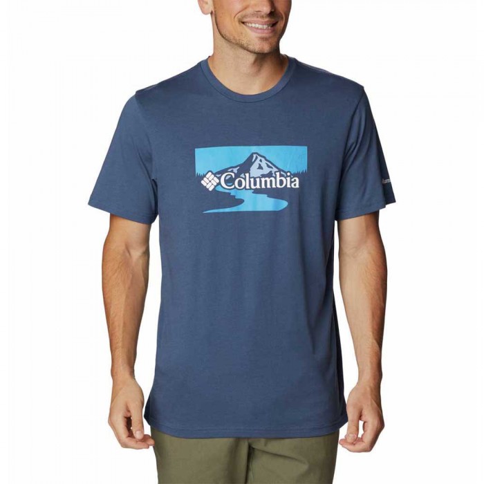 [해외]컬럼비아 Path Lake Graphic II 반팔 티셔츠 4139564867 Dk Mountain / Pe
