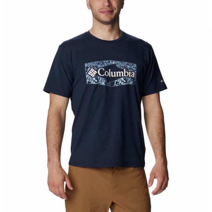 [해외]컬럼비아 Sun Trek Graphic 반팔 티셔츠 4139565003 Collegiate Navy