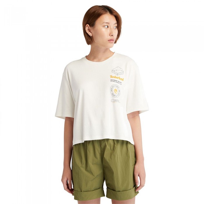 [해외]팀버랜드 Timberfresh Graphic Short Sleeve T-Shirt 14139543899 Vintage White