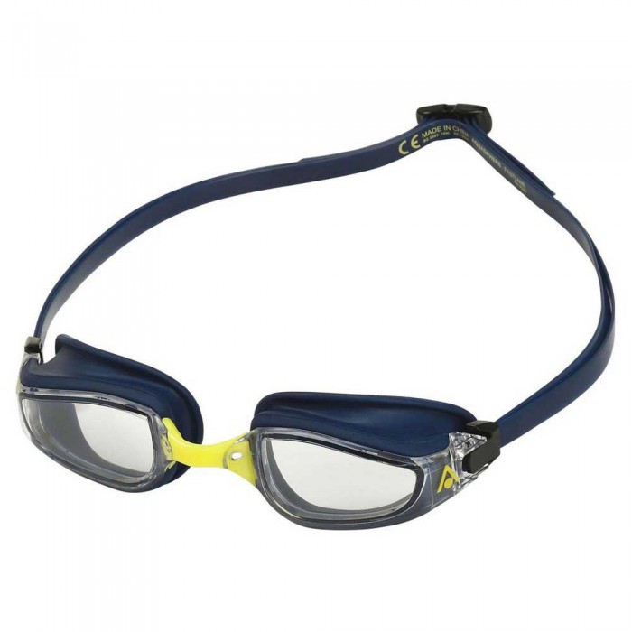 [해외]아쿠아스피어 수영 고글 Fastlane 렌즈es Clear 6139132744 Navy Blue / Bright Yellow