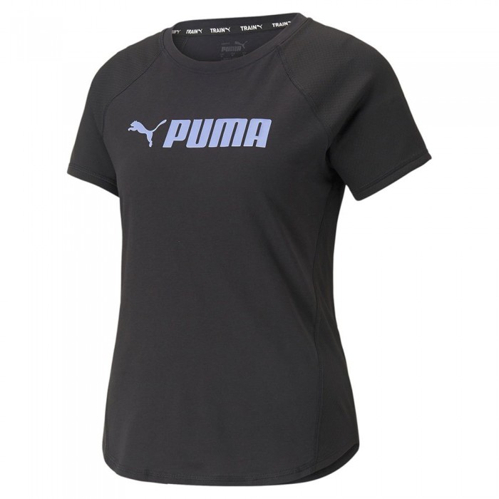 [해외]푸마 반팔 티셔츠 Fit 로고 7139553858 Puma Black / Elektro