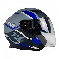 [해외]AXXIS 오픈 페이스 헬멧 OF504SV Mirage SV Damasko D7 9139512435 Blue