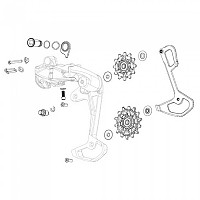 [해외]스램 상자 Rear Derailleur Inner Cage GX DH Polar Medium With Screws 1137671158 Black