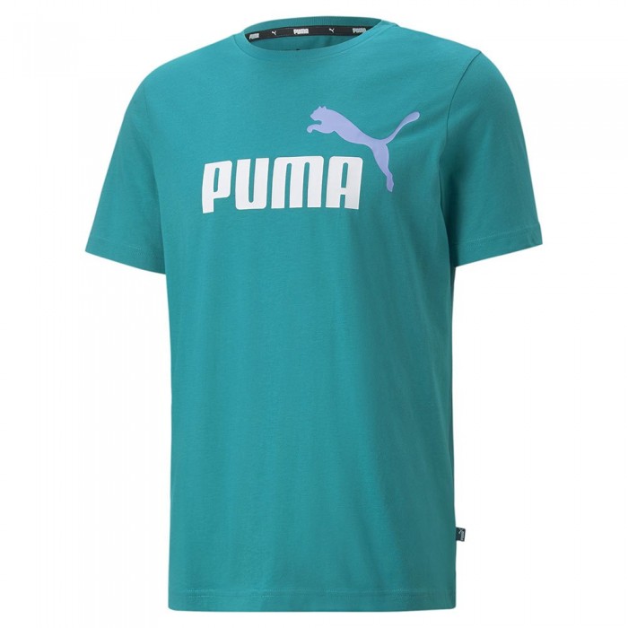 [해외]푸마 Essentials+ 2 Col Logo T-Shirt 7139002435 Deep Aqua