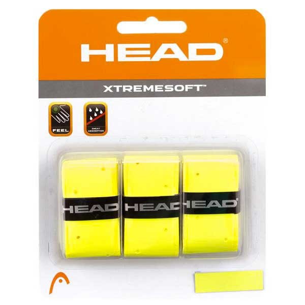 [해외]헤드 RACKET Xtreme Soft Tennis/Padel/Squash Overgrip 3 Units 1248617 Yellow