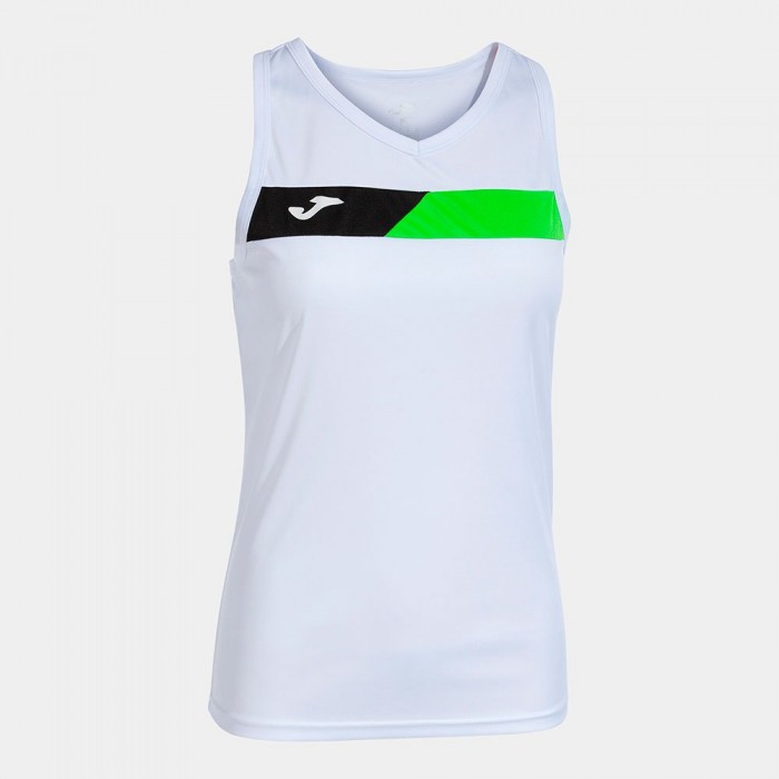 [해외]조마 Court 민소매 티셔츠 12139628289 White / Fluor Green / Black