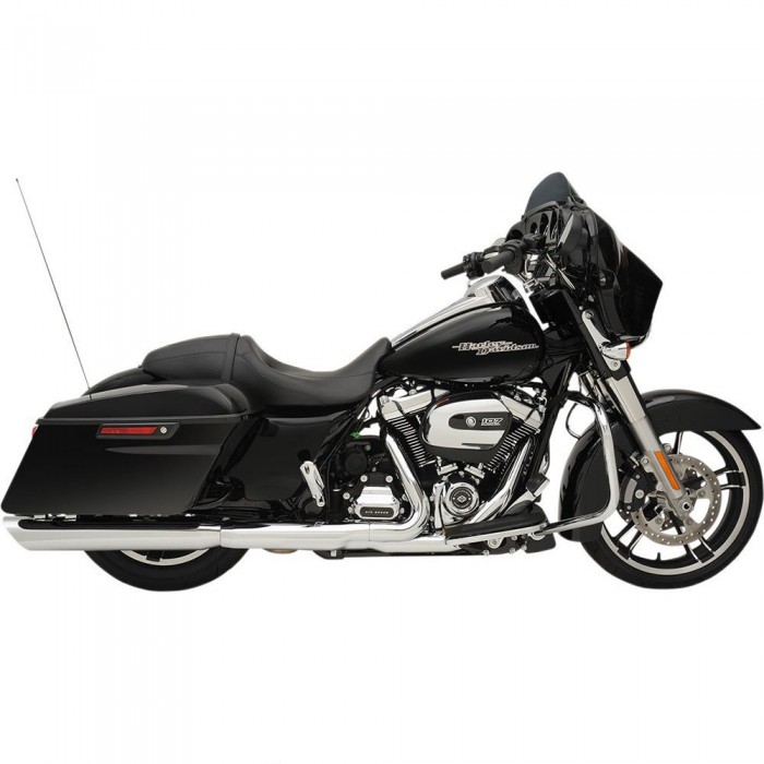 [해외]DRAG SPECIALTIES Slashdown Harley Davidson FLHR 1750 로드 King 슬립온 머플러 리퍼비쉬 9139641399 Chrome
