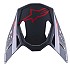 [해외]알파인스타 S-M8 Radium 2 썬바이저 9139609426 Black / Fluo Red Glossy