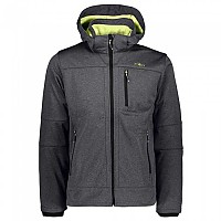 [해외]CMP Zip Hood 3A01787N-M 소프트쉘 자켓 4137392202 Asphalt Melange