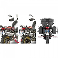 [해외]기비 Monokey/Retro Fit Rapid Release BMW F 750 GS&F 850 GS/Adventure 사이드 케이스 장착 9138044236 Black