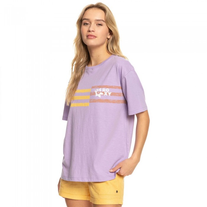 [해외]록시 Vibrations Beach Short Sleeve T-Shirt 14139638971 Purple Rose