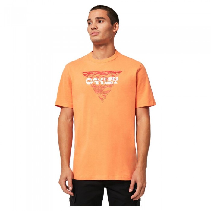 [해외]오클리 APPAREL 반팔 티셔츠 Tiki 14139487401 Soft Orange