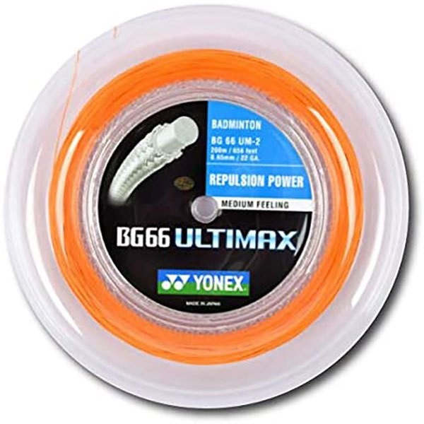 [해외]요넥스 BG 66 Ultimax 200 m Badminton Reel String 12137714544 Orange
