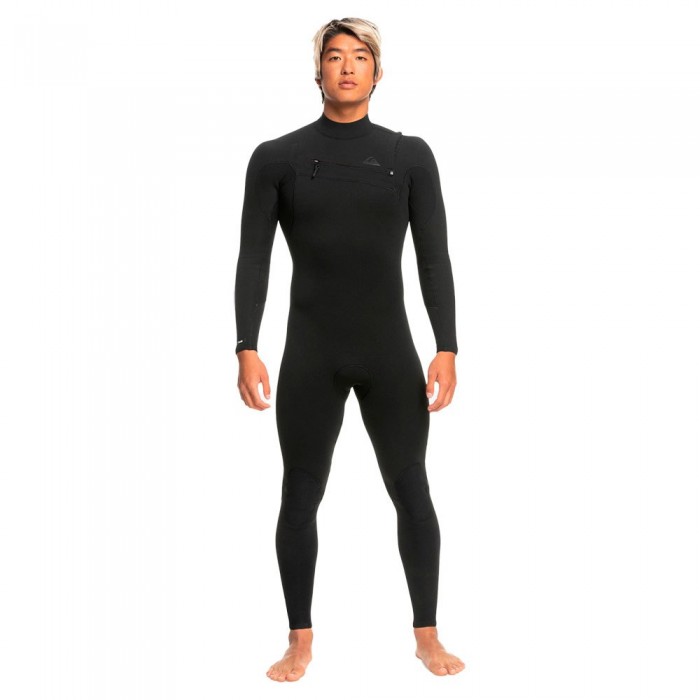 [해외]퀵실버 Highline 3/2 mm Long Sleeve Chest Zip Neoprene Suit 14139127929 Black