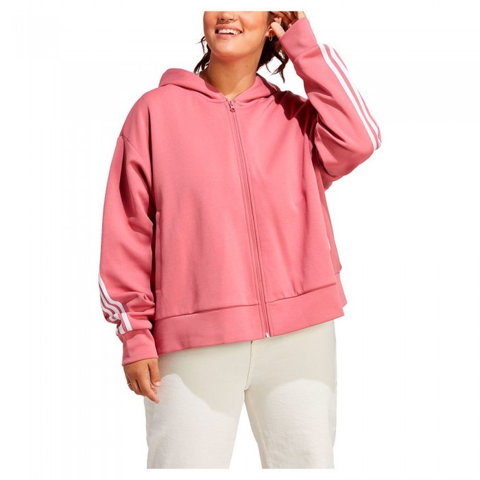 [해외]아디다스 SPORTSWEAR Lounge Full Zip Sweatshirt Pink Strata