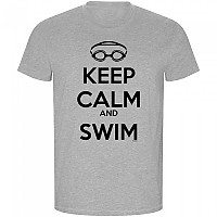 [해외]KRUSKIS Keep Calm And Swim ECO 반팔 티셔츠 6139685083 Heather Grey
