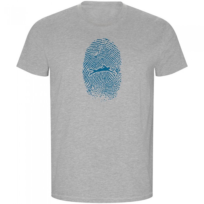 [해외]KRUSKIS Swimmer Fingerprint ECO 반팔 티셔츠 6139685303 Heather Grey