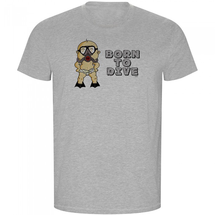 [해외]KRUSKIS Born To Dive ECO 반팔 티셔츠 10139684813 Heather Grey
