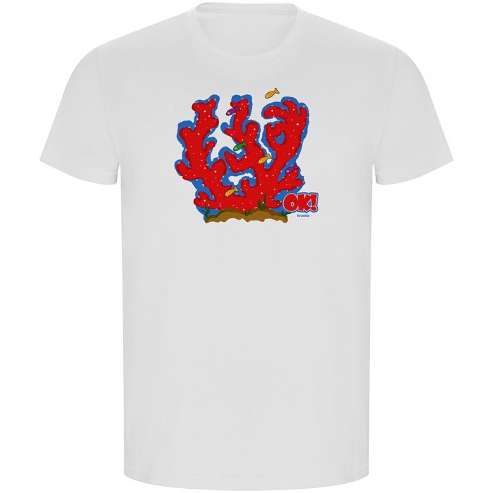 [해외]KRUSKIS ECO 반팔 티셔츠 Coral OK 10139684874 White
