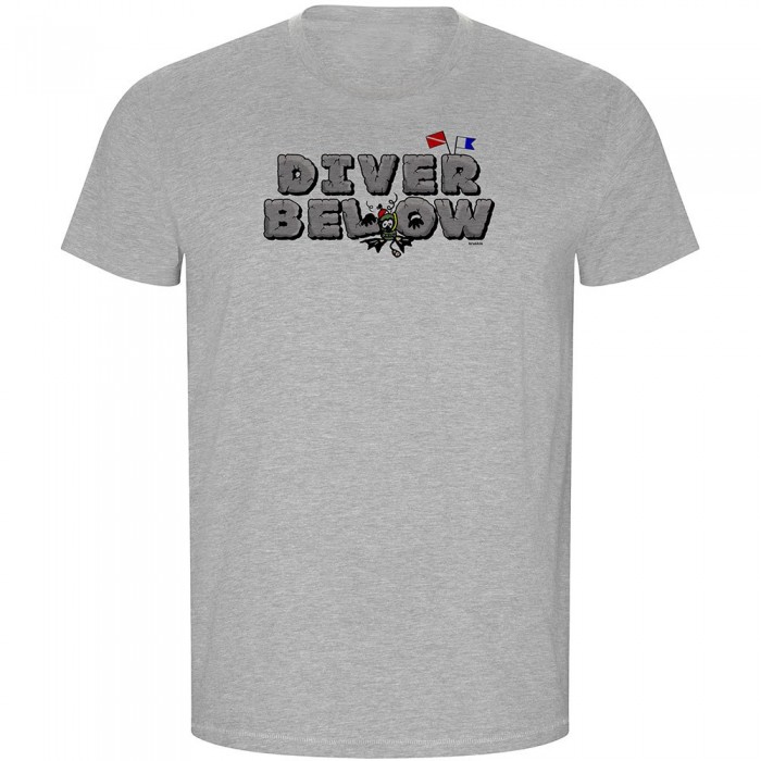 [해외]KRUSKIS Diver Below ECO 반팔 티셔츠 10139684903 Heather Grey