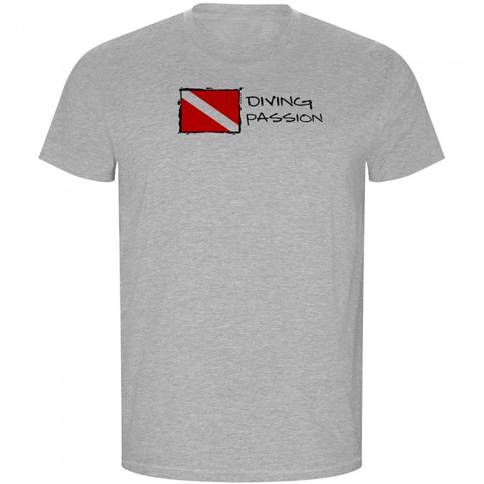 [해외]KRUSKIS Diving Passion ECO 반팔 티셔츠 10139684911 Heather Grey