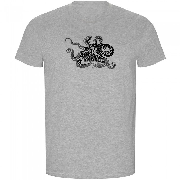 [해외]KRUSKIS ECO 반팔 티셔츠 Psychedelic Octopus 10139685155 Heather Grey
