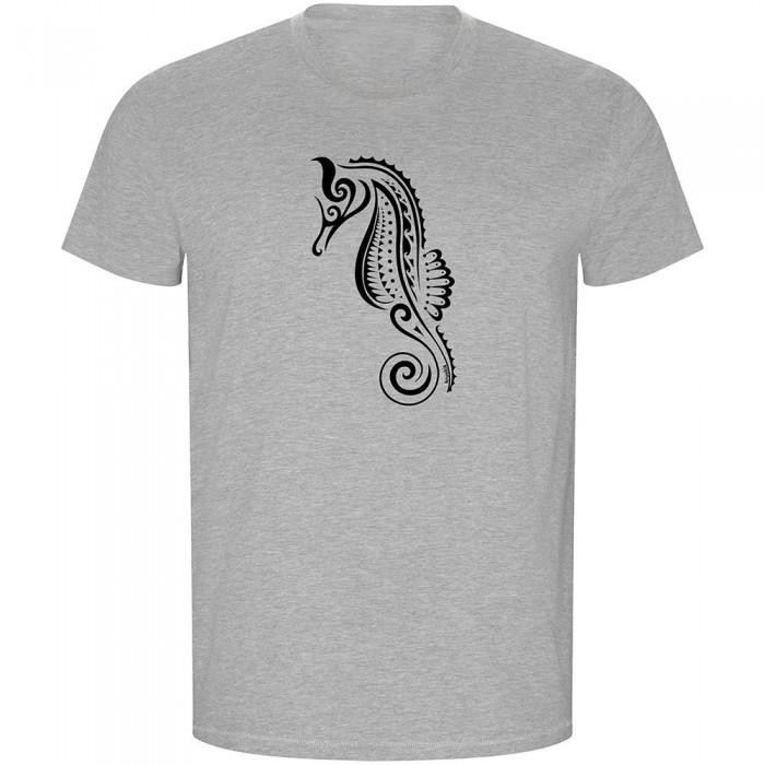 [해외]KRUSKIS ECO 반팔 티셔츠 Seahorse Tribal 10139685177 Heather Grey