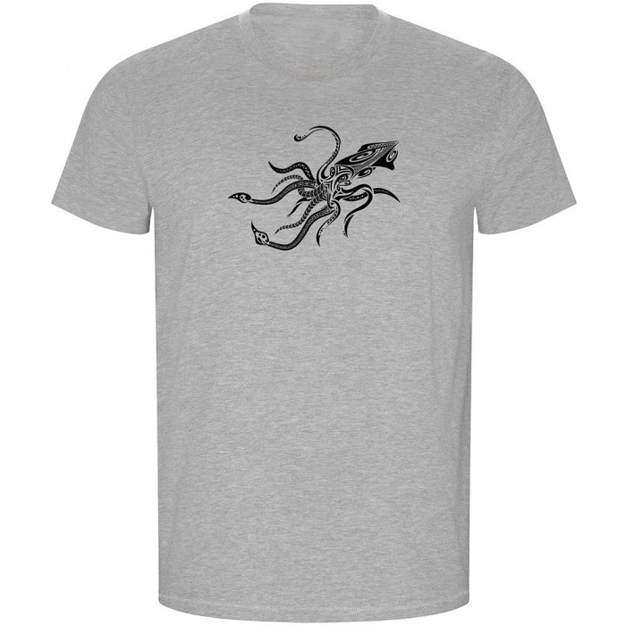 [해외]KRUSKIS Squid Tribal ECO Short Sleeve T-Shirt 10139685249 Heather Grey