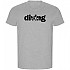 [해외]KRUSKIS Word Diving ECO 반팔 티셔츠 10139685337 Heather Grey