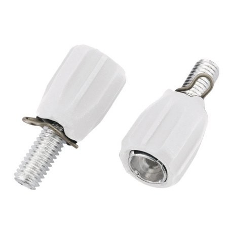 [해외]JAGWIRE 조정자 중 Index Adjusting Barrel 5-고무 코팅 하얀 2Pcs 1138504419 White